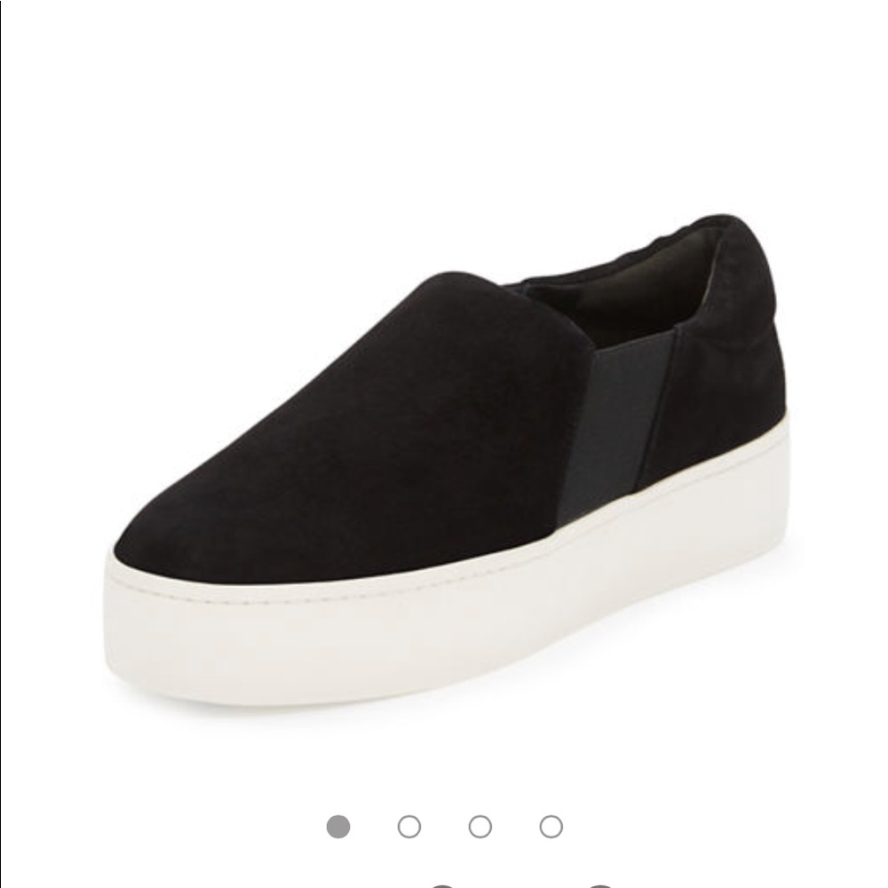 Vince Black Platform Sneakers